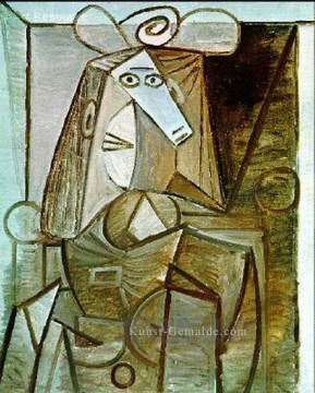  38 galerie - Femme assise 1938 Kubismus